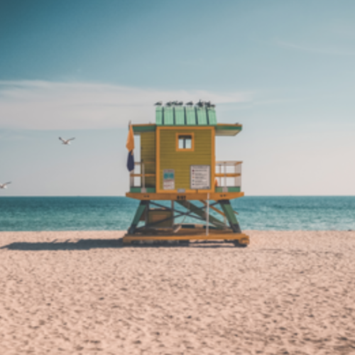 Photographie Cabine de plage à Miami Beach